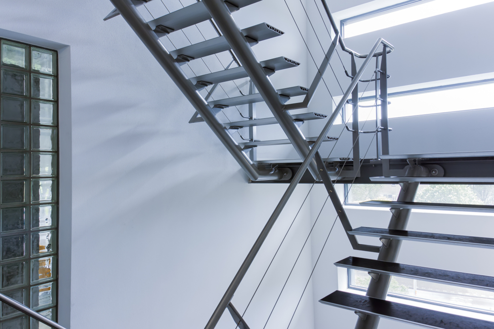 escalier en inox